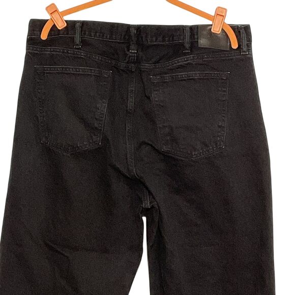 Abercrombie & Fitch Mens Black Baggy Jeans 38x30 Relaxed - Picture 5 of 10